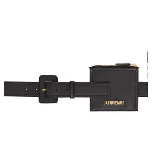 JACQUEMUS Black La Montagne La Ceinture Carree Belt